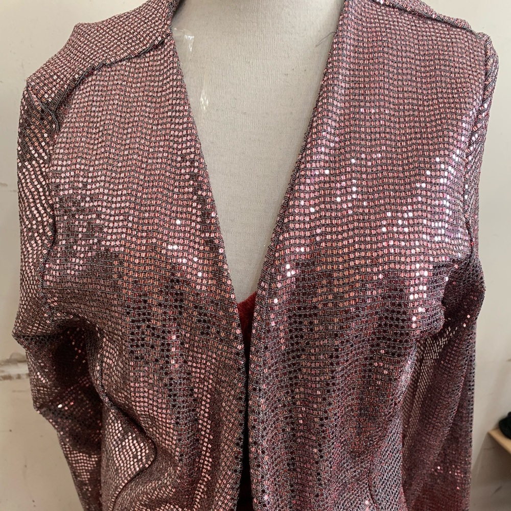 Shiny blazer pink - Picture 1 of 8